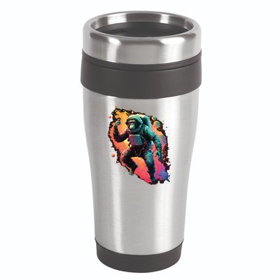 Space Chimp Monkey Astronaut Cosmonaut Cool Graphic Gift 16oz Travel Tumbler