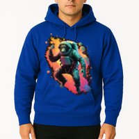 Space Chimp Monkey Astronaut Cosmonaut Cool Graphic Gift Hoodie