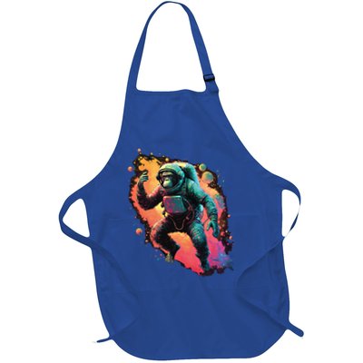 Space Chimp Monkey Astronaut Cosmonaut Cool Graphic Gift Apron