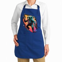 Space Chimp Monkey Astronaut Cosmonaut Cool Graphic Gift Apron