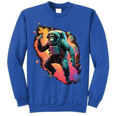 Space Chimp Monkey Astronaut Cosmonaut Cool Graphic Gift Sweatshirt