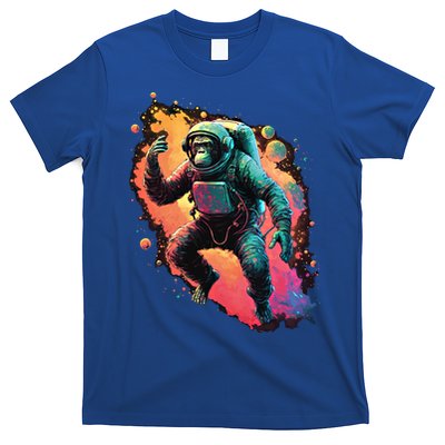 Space Chimp Monkey Astronaut Cosmonaut Cool Graphic Gift T-Shirt