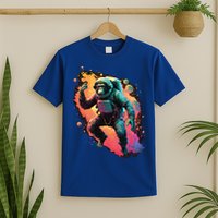 Space Chimp Monkey Astronaut Cosmonaut Cool Graphic Gift T-Shirt