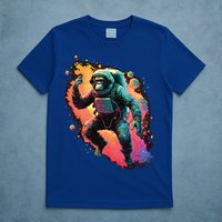 Space Chimp Monkey Astronaut Cosmonaut Cool Graphic Gift T-Shirt
