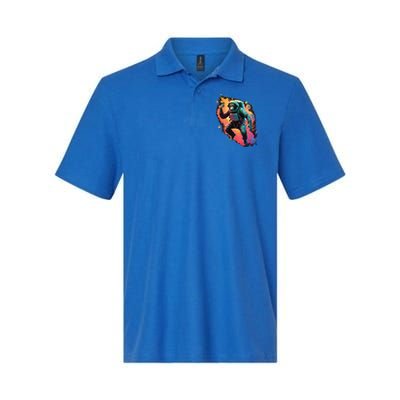 Space Chimp Monkey Astronaut Cosmonaut Cool Graphic Gift Polo