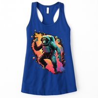 Space Chimp Monkey Astronaut Cosmonaut Cool Graphic Gift Womens Tank Top