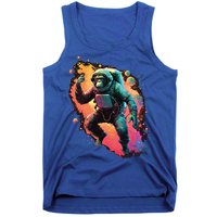 Space Chimp Monkey Astronaut Cosmonaut Cool Graphic Gift Tank Top