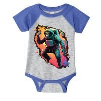 Space Chimp Monkey Astronaut Cosmonaut Cool Graphic Gift Infant Baby Jersey Bodysuit