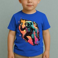 Space Chimp Monkey Astronaut Cosmonaut Cool Graphic Gift Toddler T-Shirt