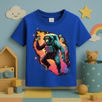 Space Chimp Monkey Astronaut Cosmonaut Cool Graphic Gift Toddler T-Shirt