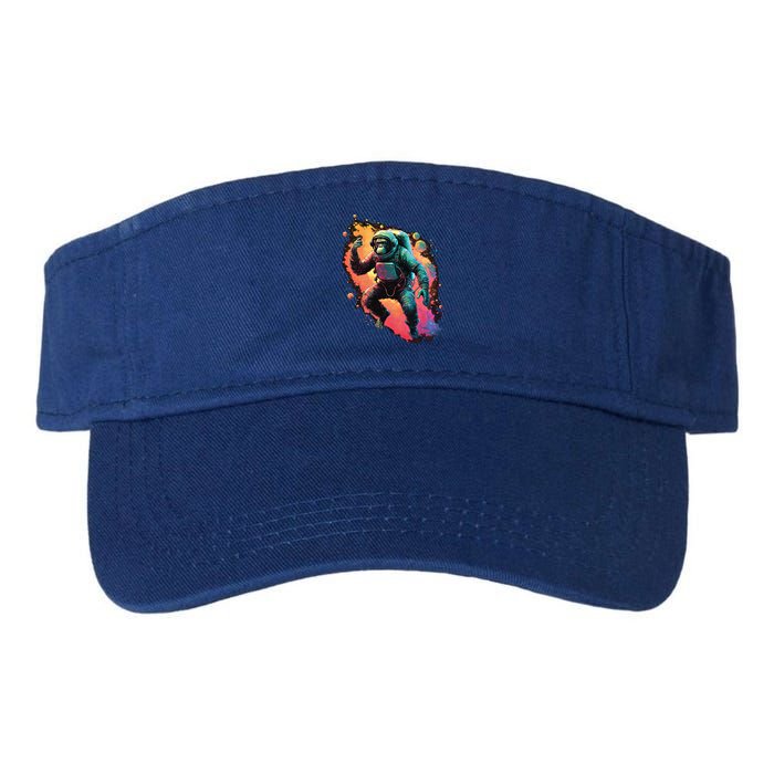 Space Chimp Monkey Astronaut Cosmonaut Cool Graphic Gift Visor