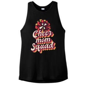 S Cheer Mom Squad Gift Pom Pom Retro Cheerleader Funny Gift Ladies PosiCharge Tri-Blend Wicking Tank