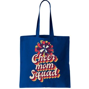 S Cheer Mom Squad Gift Pom Pom Retro Cheerleader Funny Gift Tote Bag