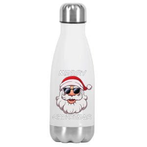 Santa Claus Merry Christmas Stainless Steel Insulated Water Bottle