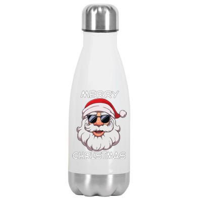 Santa Claus Merry Christmas Stainless Steel Insulated Water Bottle