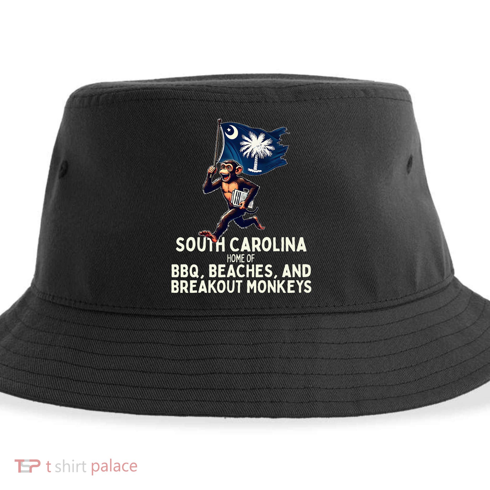 South Carolina Monkey Escape Sustainable Bucket Hat