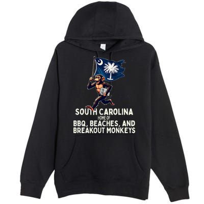 South Carolina Monkey Escape Premium Pullover Hoodie