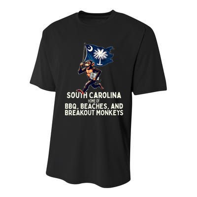 South Carolina Monkey Escape Youth Performance Sprint T-Shirt