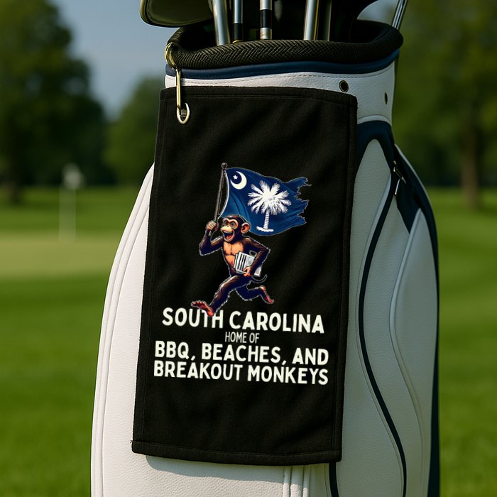 South Carolina Monkey Escape Golf Towel