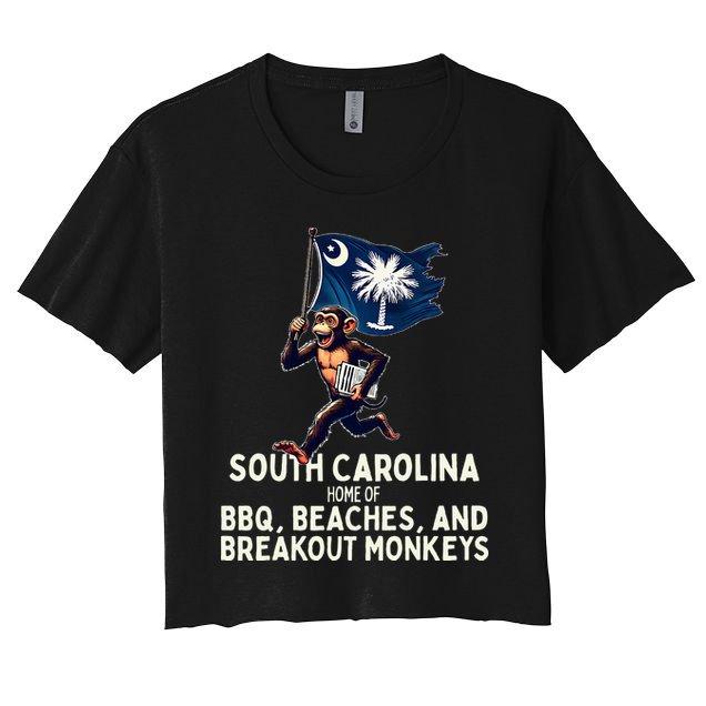 South Carolina Monkey Escape Crop Top