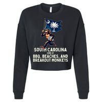 South Carolina Monkey Escape Cropped Pullover Crew