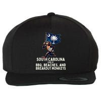 South Carolina Monkey Escape Wool Snapback Cap