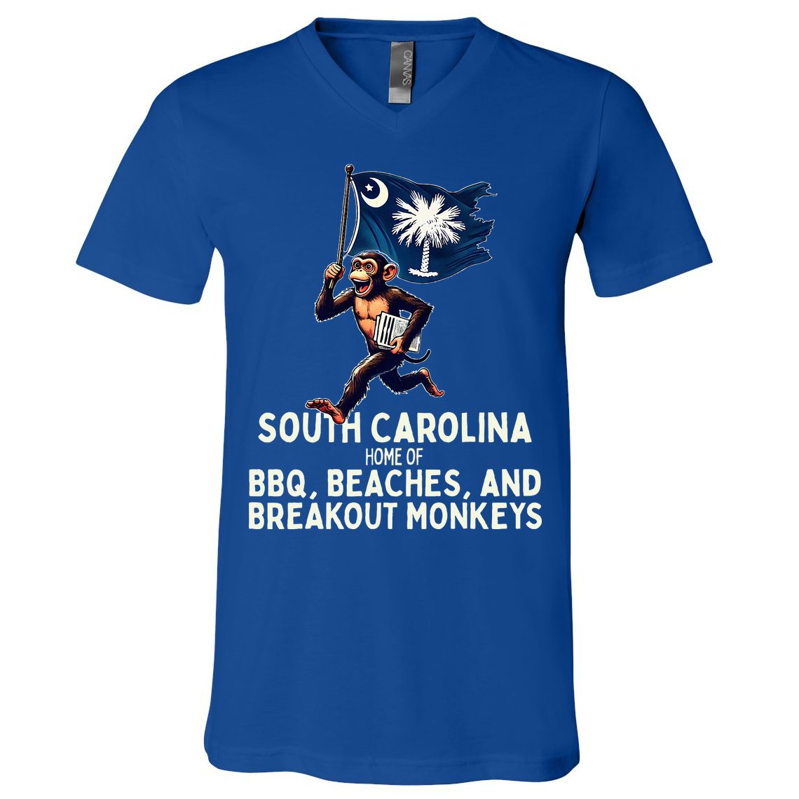 South Carolina Monkey Escape V-Neck T-Shirt