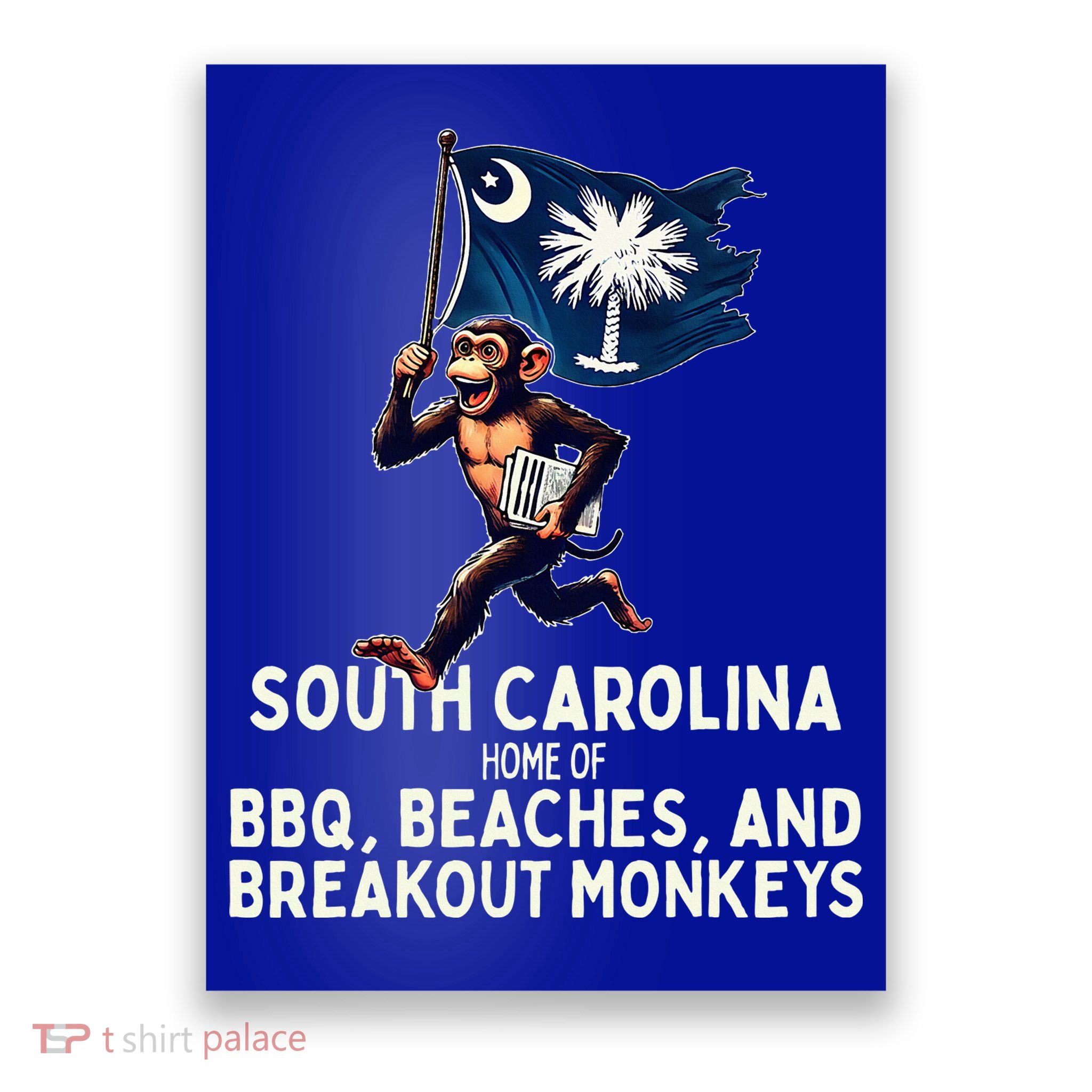 South Carolina Monkey Escape Poster