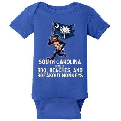 South Carolina Monkey Escape Baby Bodysuit
