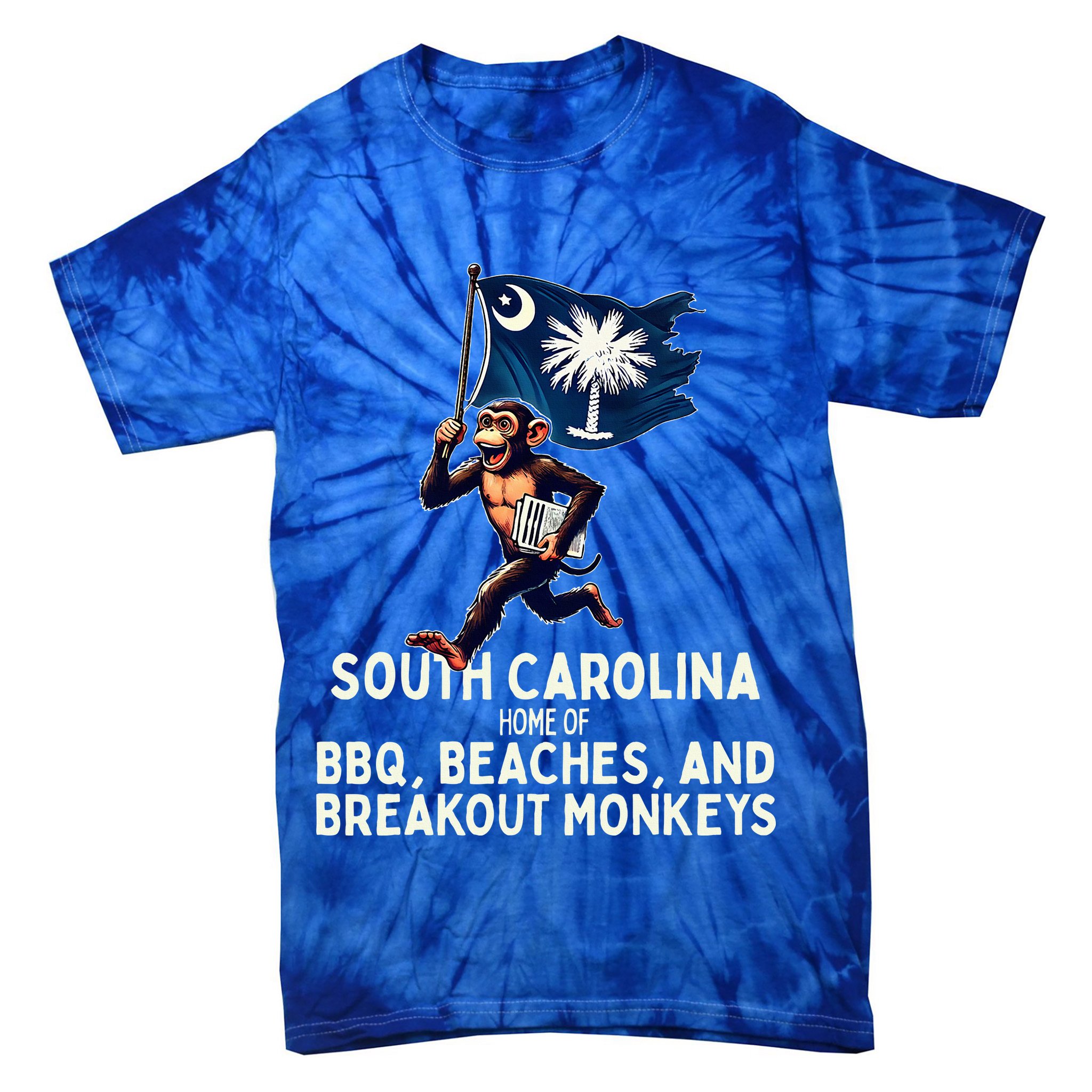 South Carolina Monkey Escape Tie-Dye T-Shirt