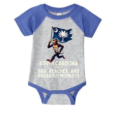South Carolina Monkey Escape Infant Baby Jersey Bodysuit