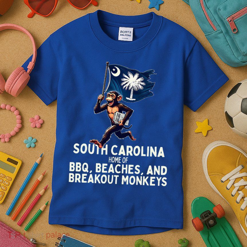 South Carolina Monkey Escape Kids T-Shirt