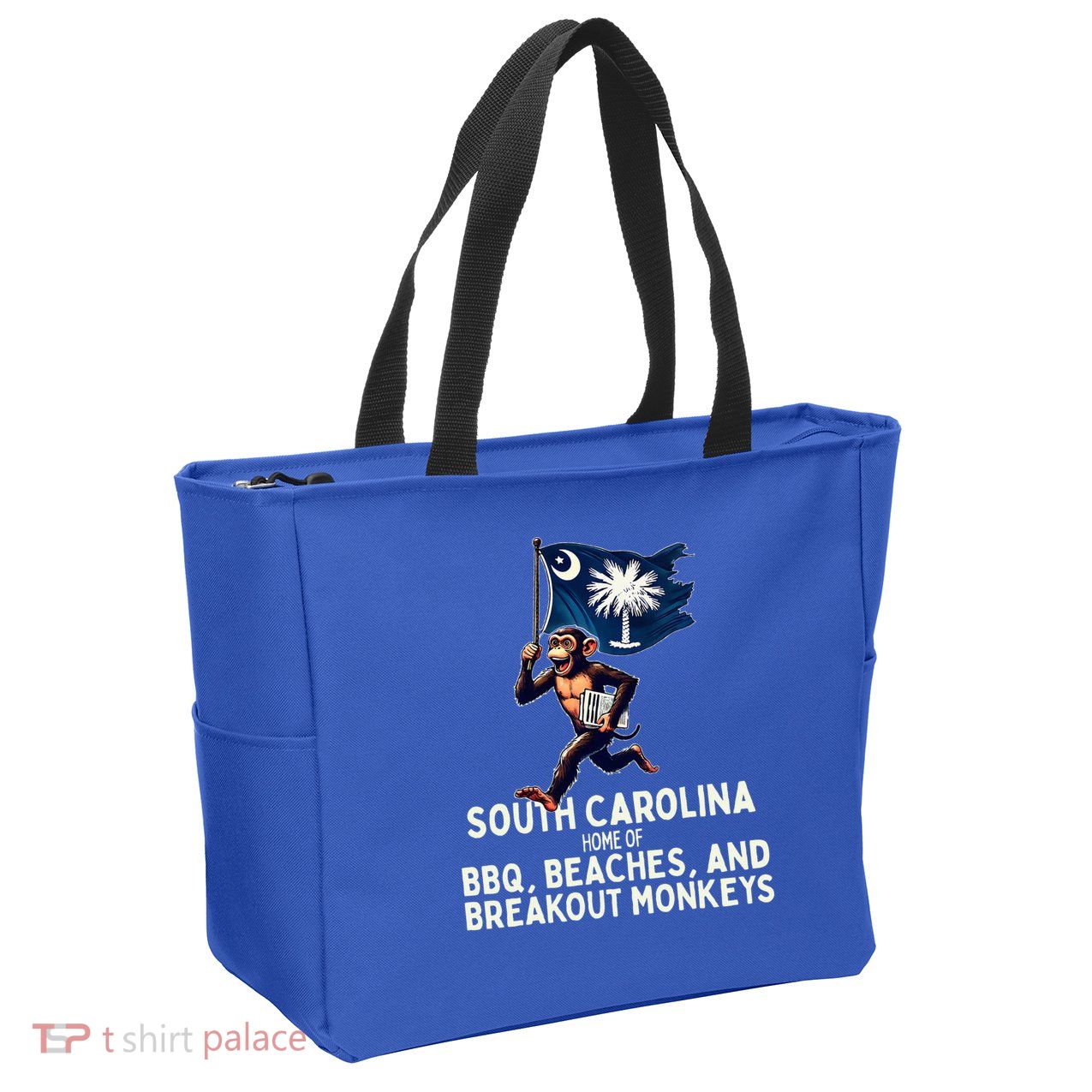 South Carolina Monkey Escape Zip Tote Bag