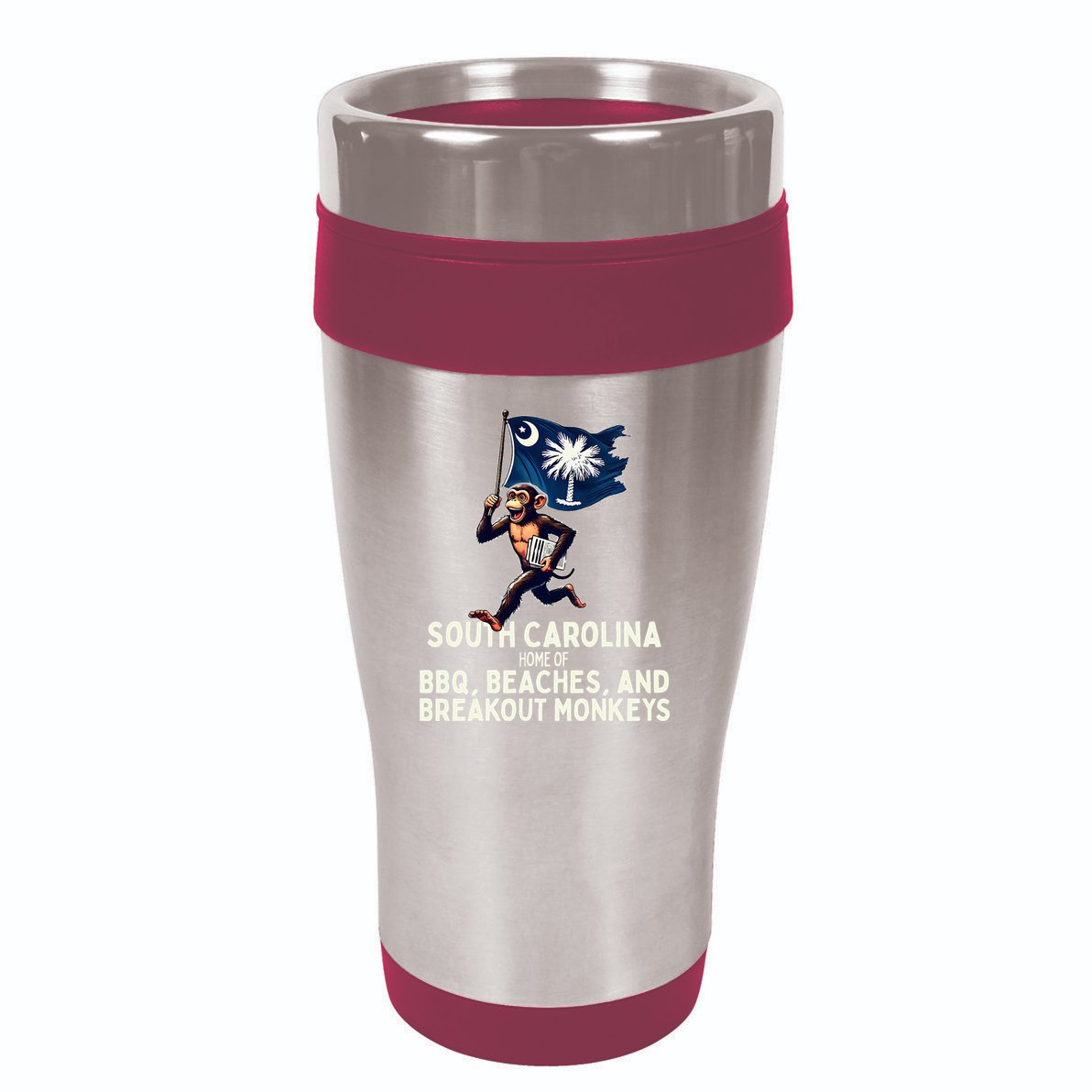 South Carolina Monkey Escape 16oz Travel Tumbler