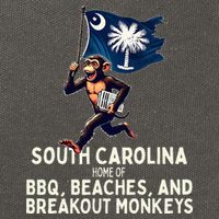 South Carolina Monkey Escape Cotton Canvas Backpack