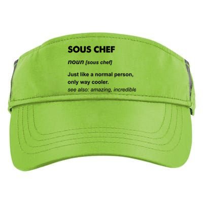 Sous Chef Meaningful Gift Adult Drive Performance Visor