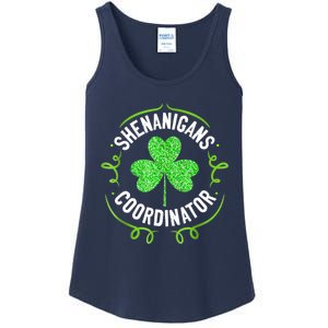 Shenanigans Coordinator Matching Teacher St Patrick's Day Ladies Essential Tank