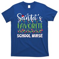 Santa Claus Merry Christmas Santas Favorite School Nurse Gift T-Shirt