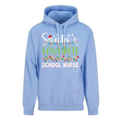 Santa Claus Merry Christmas Santas Favorite School Nurse Gift Unisex Surf Hoodie