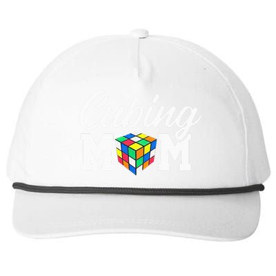 Speed Cube Mom Cuber Puzzle Cubing Mother Snapback Five-Panel Rope Hat