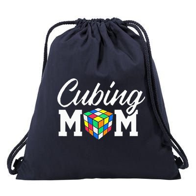 Speed Cube Mom Cuber Puzzle Cubing Mother Drawstring Bag