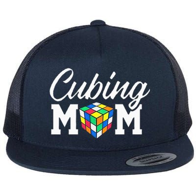 Speed Cube Mom Cuber Puzzle Cubing Mother Flat Bill Trucker Hat