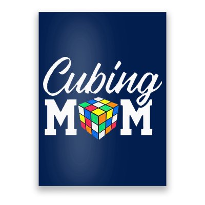 Speed Cube Mom Cuber Puzzle Cubing Mother Poster