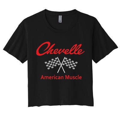 Ss Classic Muscle Cars Women's Crop Top Tee