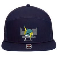 Science Chemistry Mercury Rock Meme Queen Lol Parody Freddie 7 Panel Mesh Trucker Snapback Hat