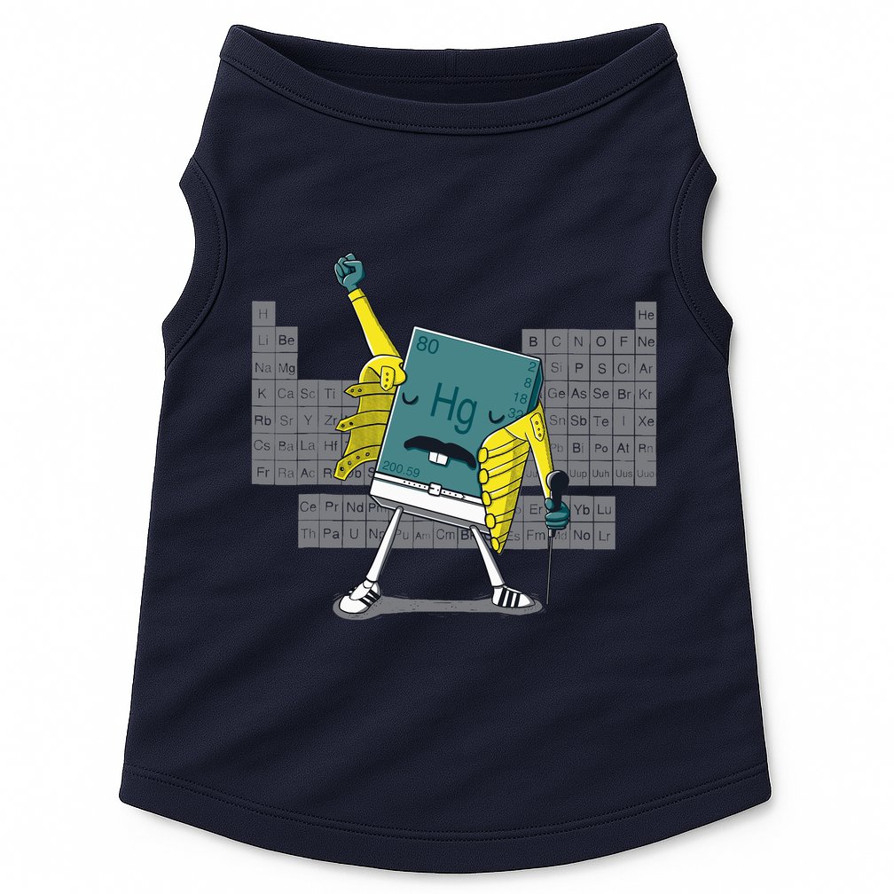 Science Chemistry Mercury Rock Meme Queen Lol Parody Freddie Doggie Tank