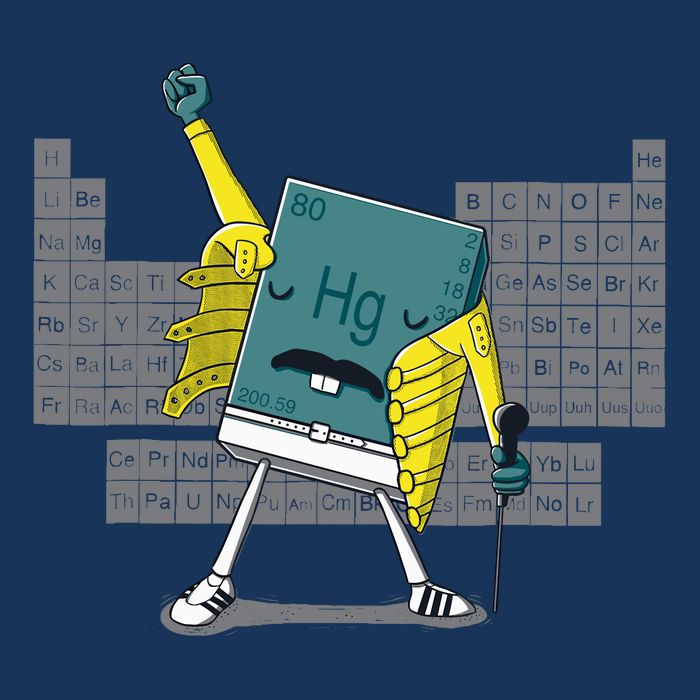 Science Chemistry Mercury Rock Meme Queen Lol Parody Freddie Doggie Tank