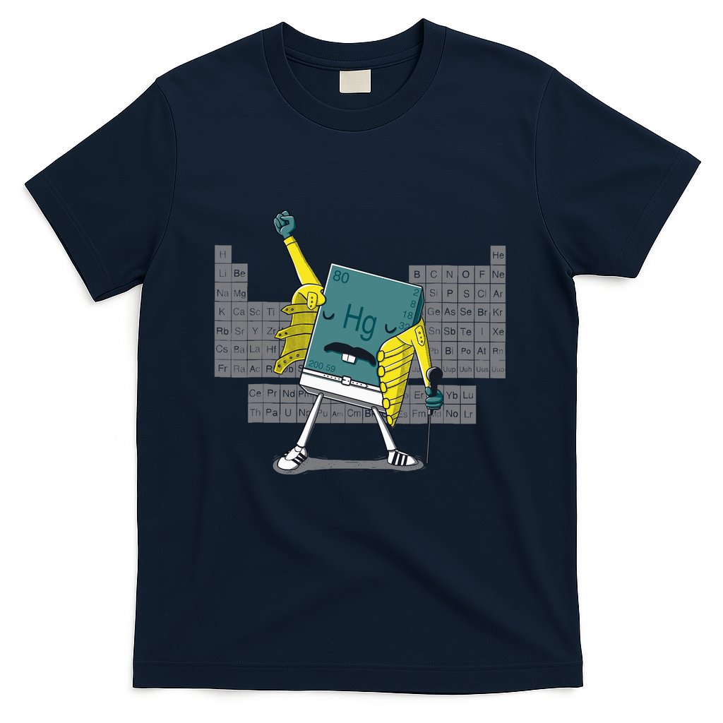 Science Chemistry Mercury Rock Meme Queen Lol Parody Freddie T-Shirt