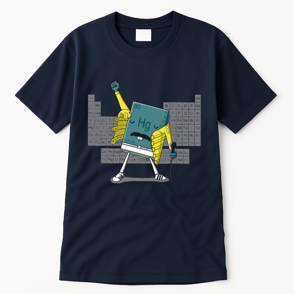 Science Chemistry Mercury Rock Meme Queen Lol Parody Freddie Tall T-Shirt