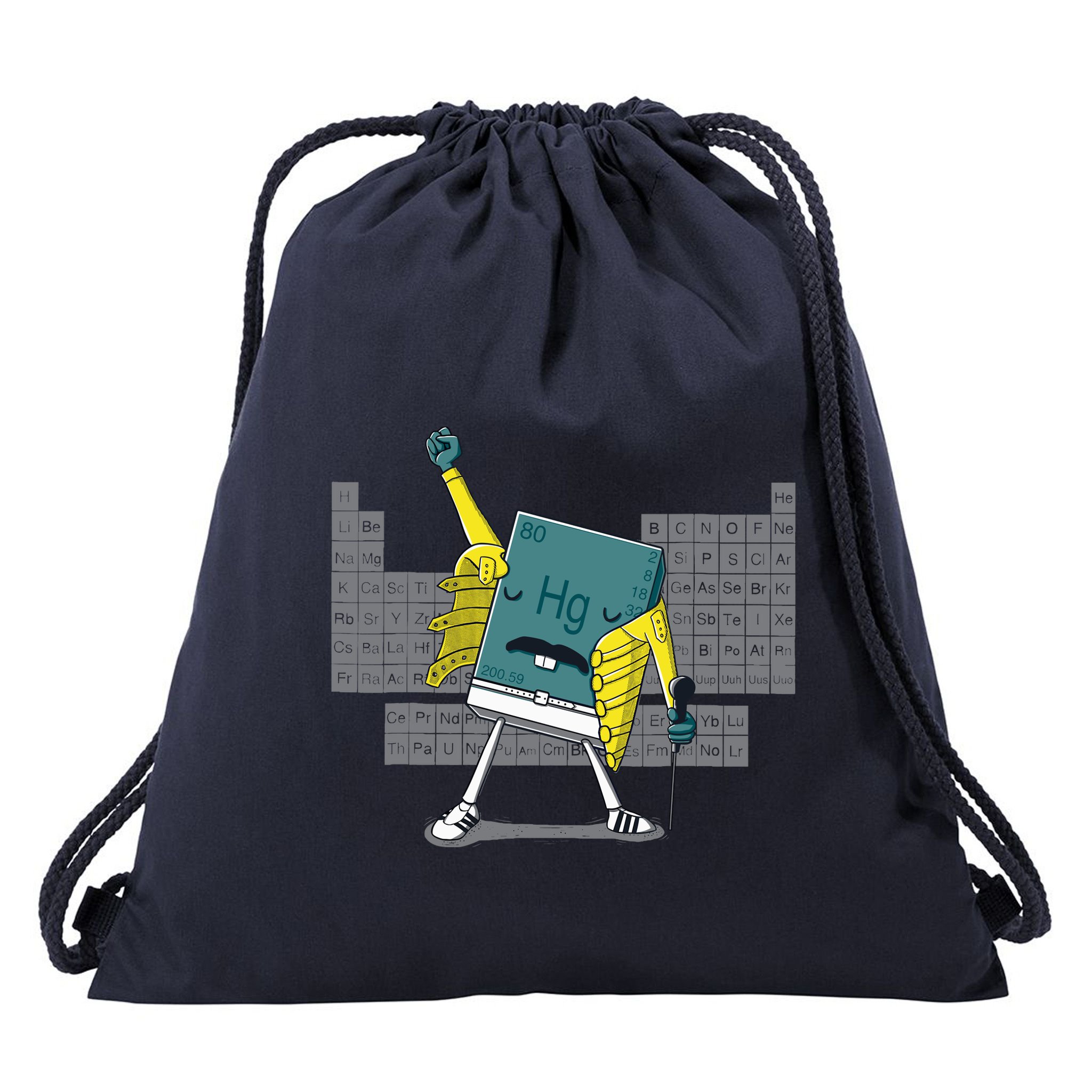 Science Chemistry Mercury Rock Meme Queen Lol Parody Freddie Drawstring Bag